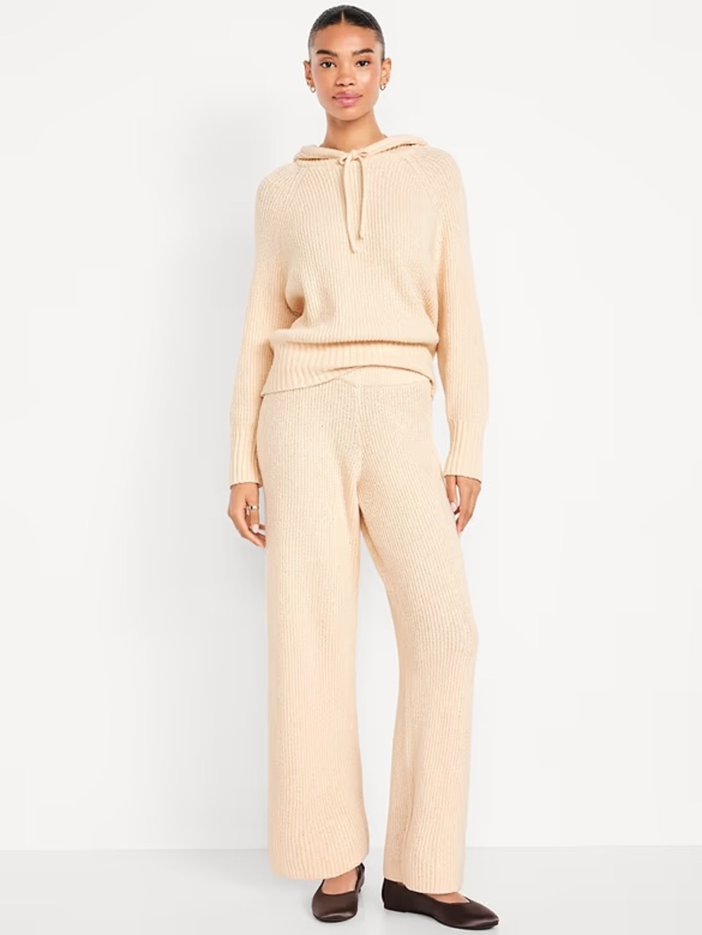 NWT Textured Bouclé Pants in Howlite